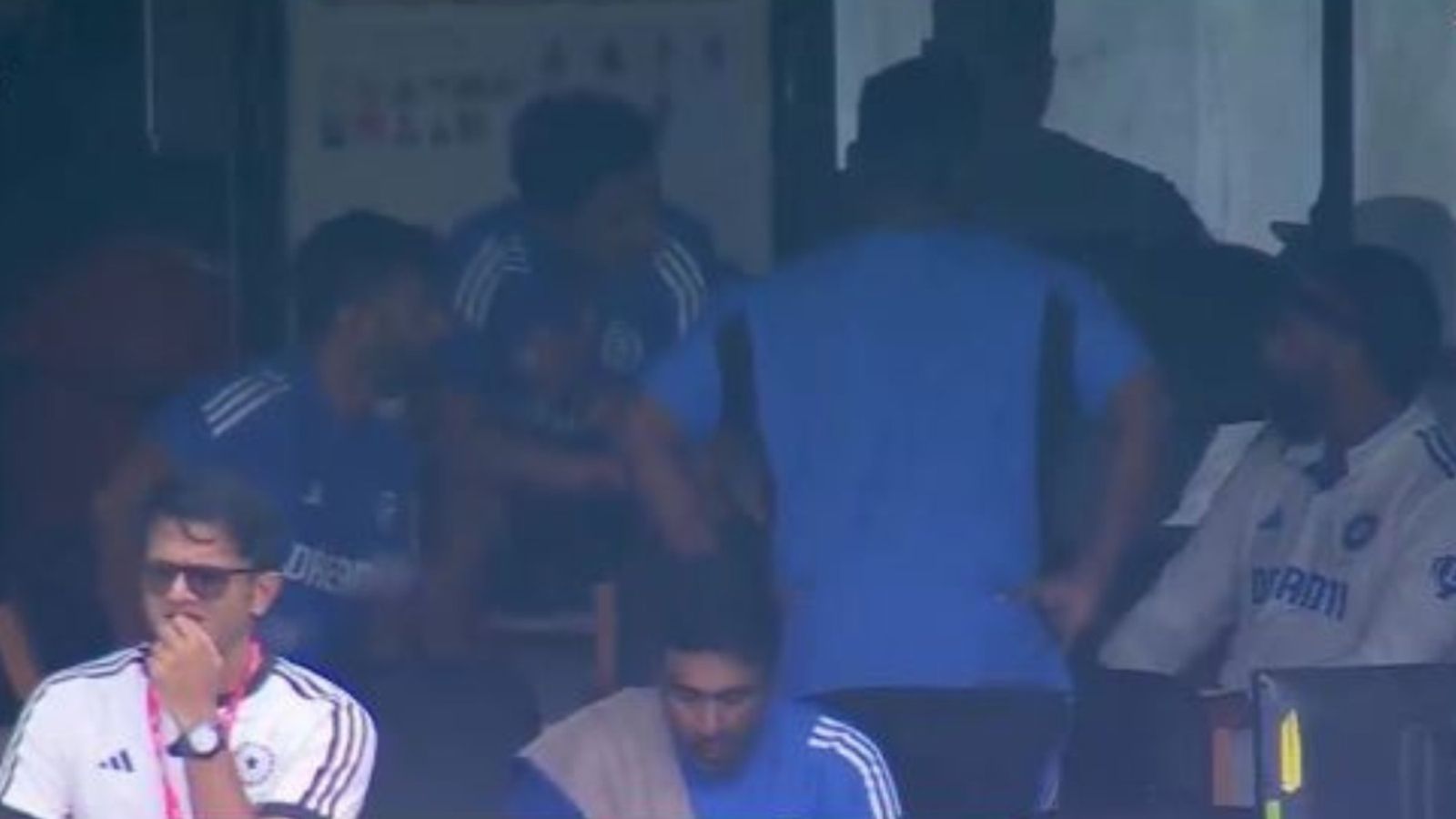 WATCH: Rohit Sharma, Gautam Gambhir, Abhishek Nayar spotted having intense chat in dugout after India's 8-wicket loss in 1st vs NZ India captain Rohit Sharma (right), head coach Gautam Gambhir (2nd from left) and assistant coach Abhishek Nayar (left) in this frame.
