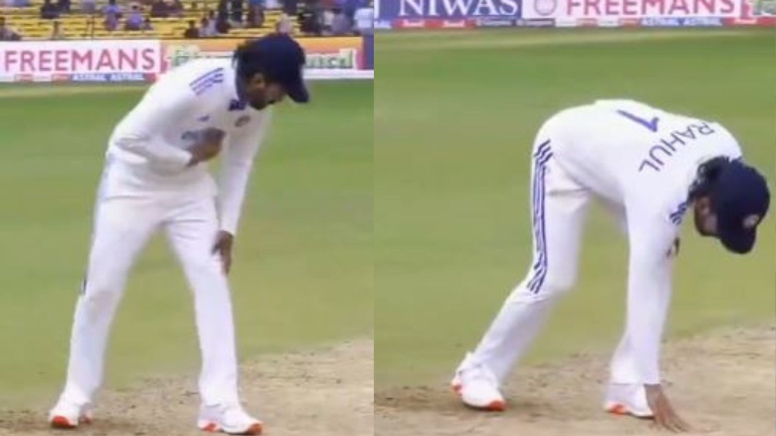 KL Rahul's emotional 'pitch touch' gesture after India's 8-wicket loss vs New Zealand leaves fans guessing about his Test future, Watch video KL Rahul was seen touching M Chinnaswamy pitch after India's defeat in the first Test against New Zealand