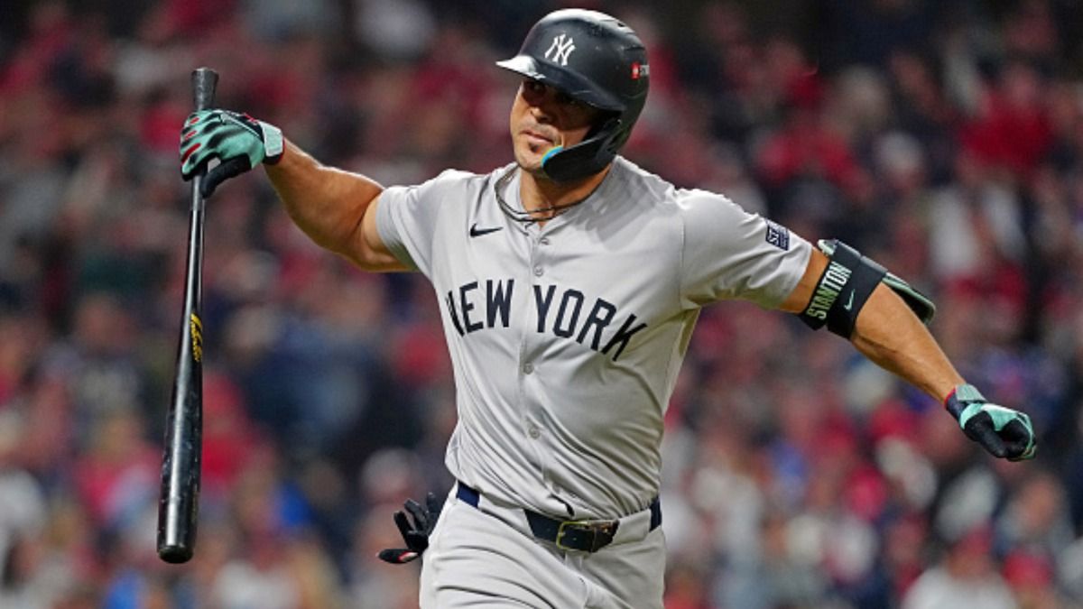 Giancarlo Stanton claims 2024 American League Championship Series says ,'But this ain’t the trophy I want' Giancarlo Stanton in the frame