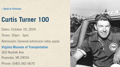 WATCH: A Special Celebration happened at Virginia Museum of Transportation as this NASCAR legend turns 100 years old Curtis Turner in the frame