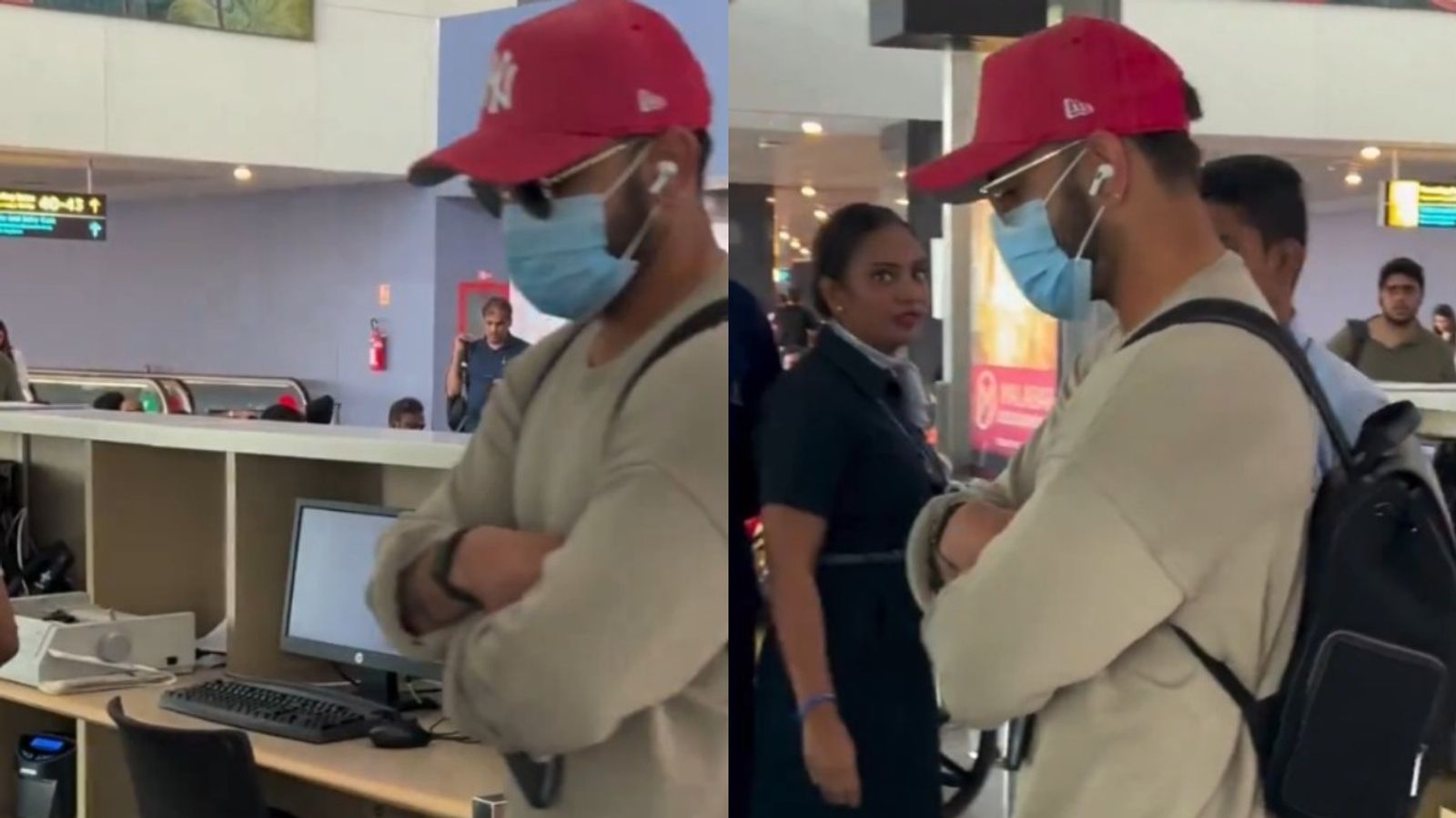 Virat Kohli's fresh airport look sets internet ablaze as ace batter leaves Bengaluru for Pune Test against New Zealand Virat Kohli spotted at airport