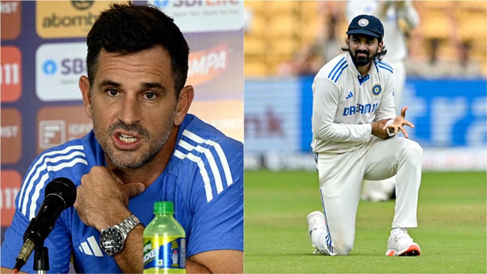 'I went to KL after the last game and asked...': India's assistant coach opens up on whether Rahul will play in Pune Test Ryan ten Doeschate during pre-match press conference, KL Rahul during Bengaluru Test