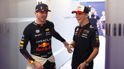 Red Bull Racing team principal lauds star driver's US Grand Prix performance says 'He looked like a veteran' Liam Lawson and Max Verstappen in the frame