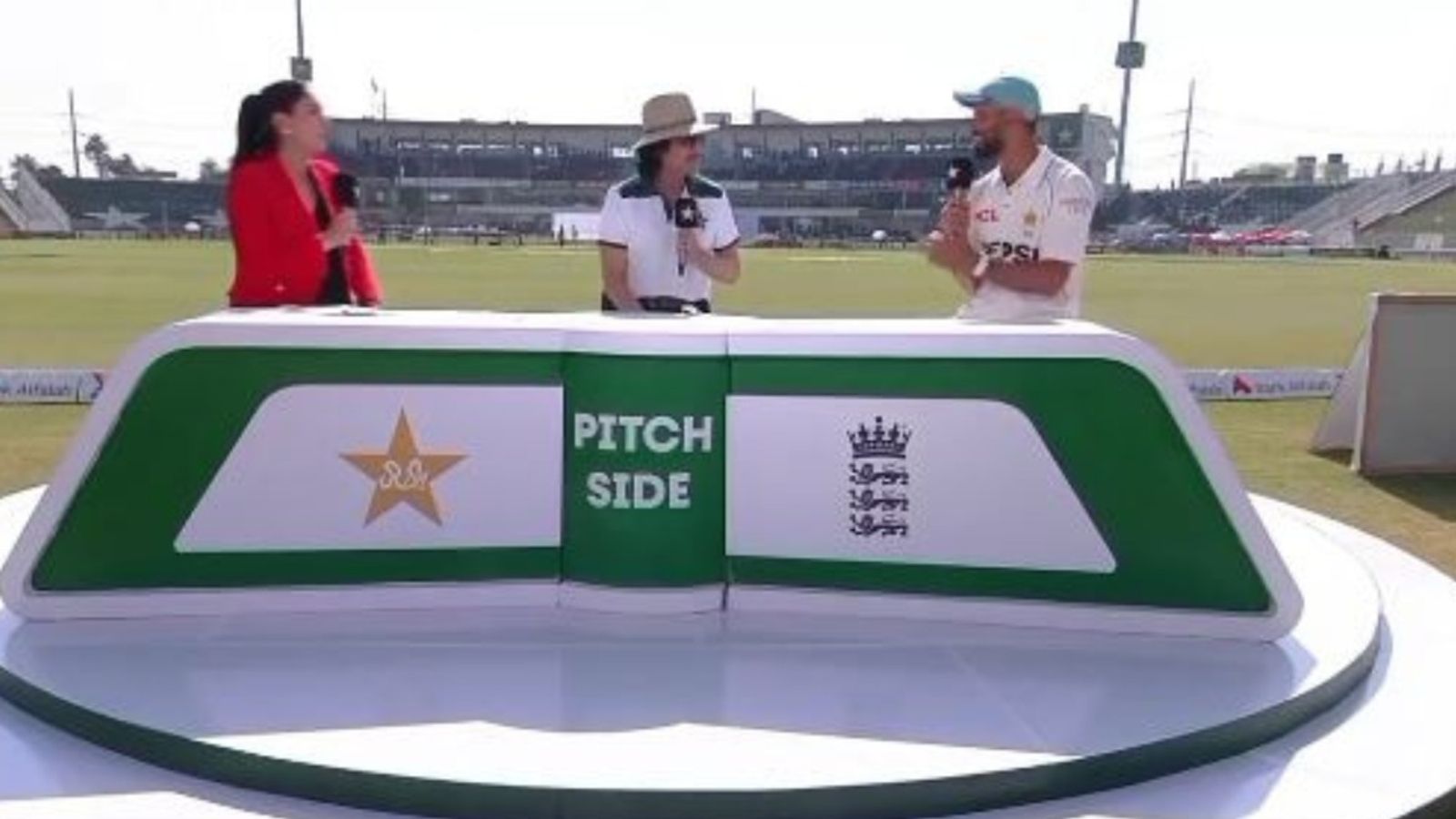 Watch: Ramiz Raja sparks outrage with absurd questions to Shan Masood on live TV after Pakistan crushing Test series win over England Watch: Ramiz Raja sparks outrage with absurd questions to Shan Masood on live TV after Pakistan crushing Test series win over England