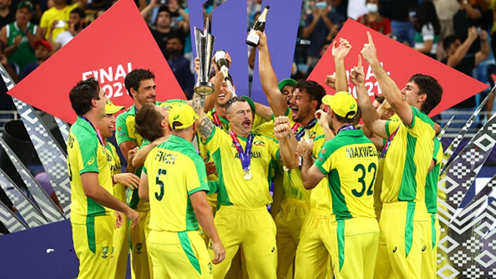 Australia's T20 World Cup-winner announces retirement from international cricket, set to coach second-string side against Pakistan next month Matthew Wade of Australia lifts the ICC Men's T20 World Cup Trophy with his teammates following the title win