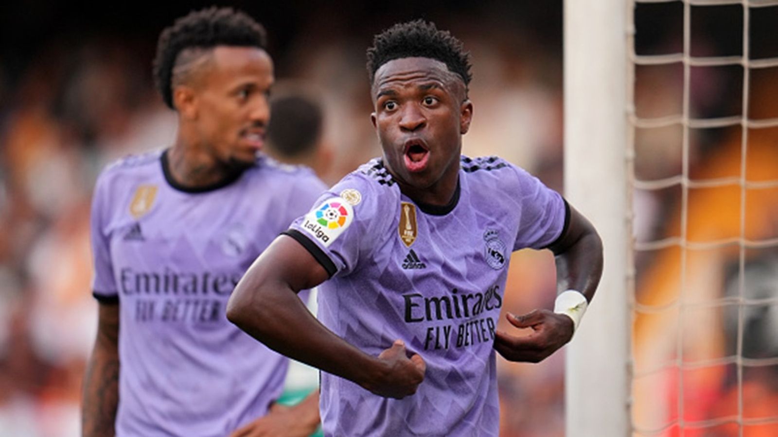 Vinicius Jr. believes he was robbed of Ballon d'Or due to fight against racism, says 'They're not ready' Vinicius Junior of Real Madrid reacts after receiving racist abuse via gestures made by fans during the LaLiga Santander match between Valencia CF and Real Madrid CF at Estadio Mestalla on May 21, 2023.