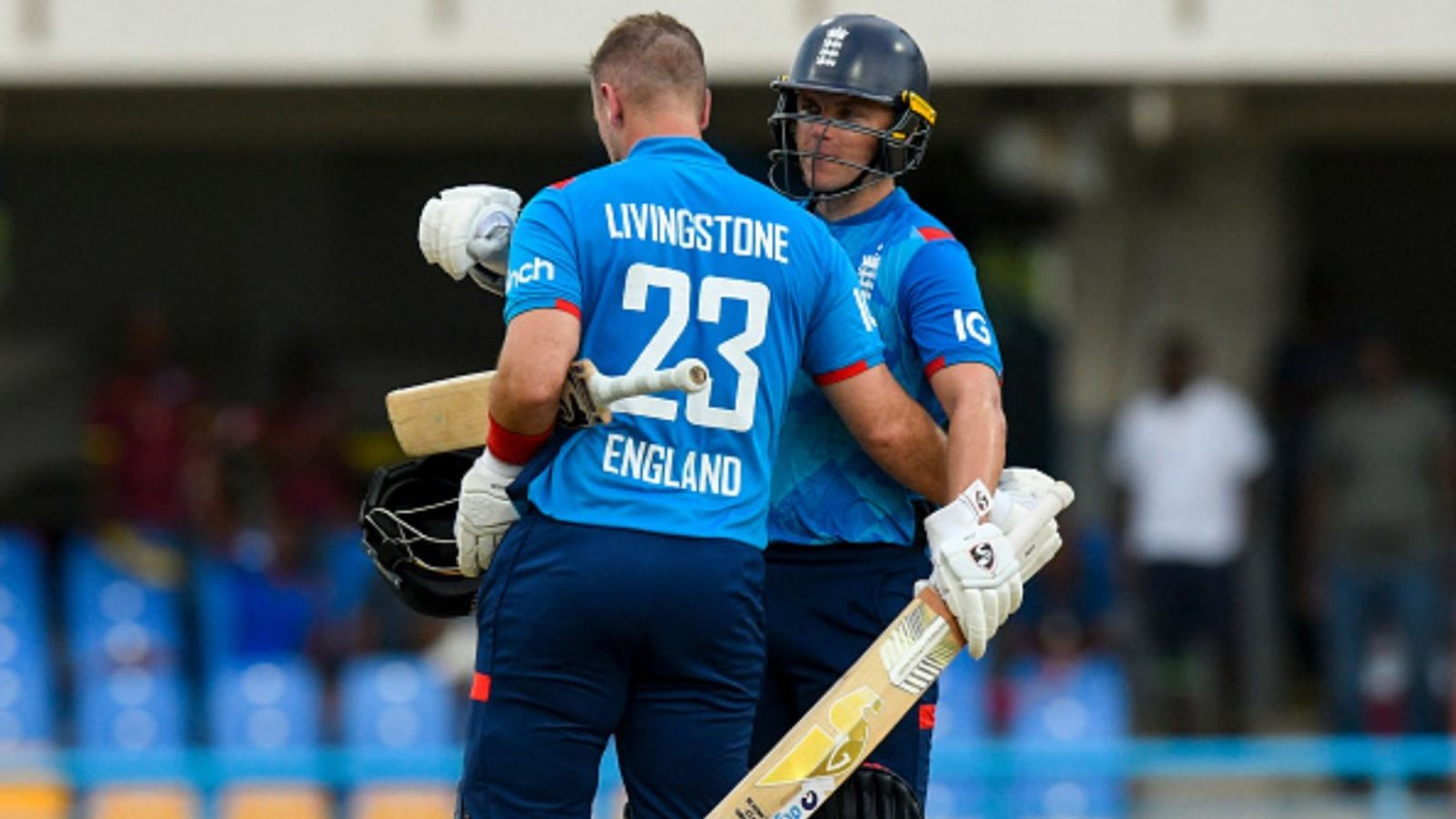 WI vs ENG 2nd ODI: Liam Livingstone's unbeaten century helps England pull off record chase against West Indies Liam Livingstone and Sam Curran in frame
