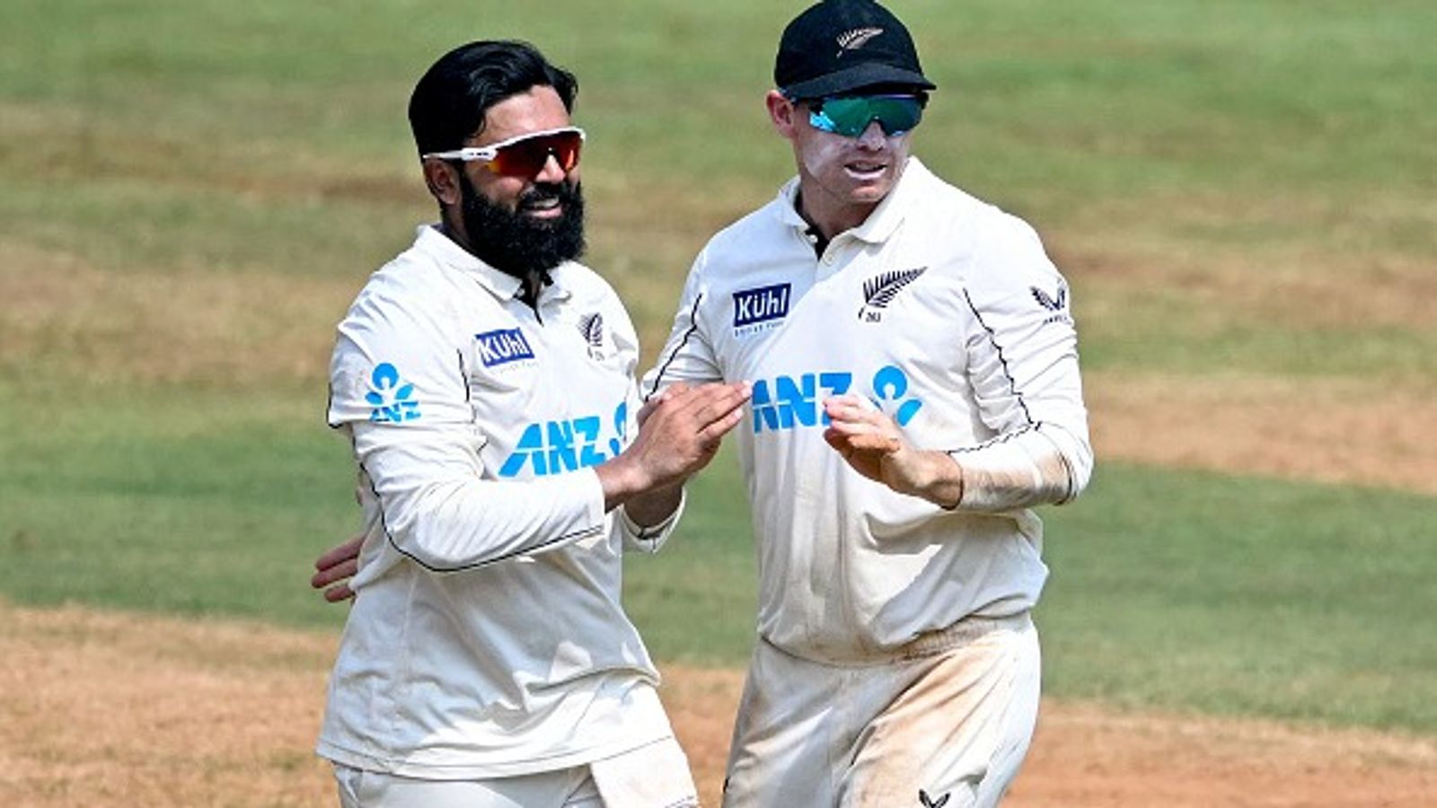 'We could have only dreamt...': Tom Latham reflects on historic 3-0 clean sweep against India after thrilling win in 3rd Test New Zealand's Ajaz Patel (L) celebrates with captain Tom Latham during third Test against India