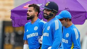 Gautam Gambhir with Virat Kohli and Rohit Sharma Gautam Gambhir with Virat Kohli and Rohit Sharma