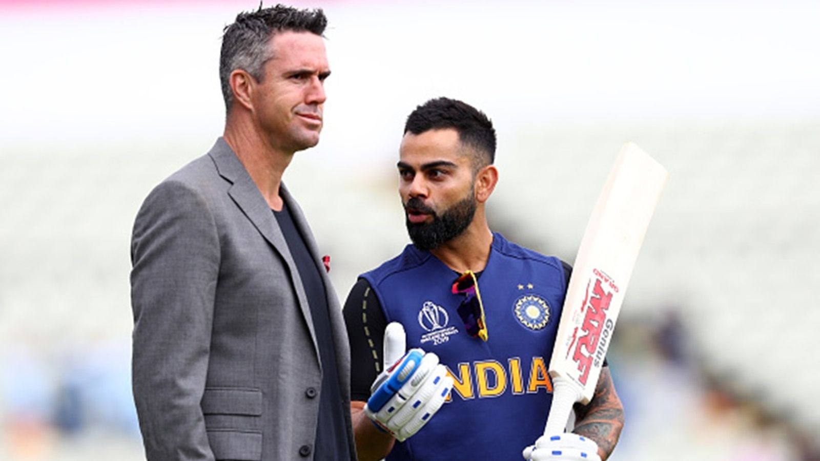 'There's no quick remedy!': Kevin Pietersen not surprised by India failing Kiwi spin trial, gives one advice to all Indian batters Virat Kohli in conversation with former England cricketer Kevin Pietersen ahead of the Group Stage match of the ICC Cricket World Cup 2019 between England and India at Edgbaston on June 30