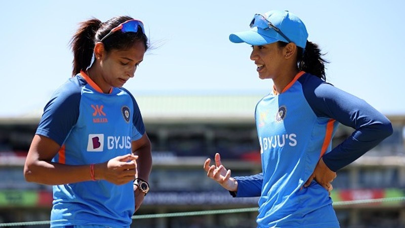 ICC Women ODI Rankings: Harmanpreet Kaur back in top 10 after unbeaten 50 vs New Zealand, Smriti Mandhana closes in on top 3 post record-breaking ton Harmanpreet Kaur and Smriti Mandhana of India interact ahead of the ICC Women's T20 World Cup Semi Final match between Australia and India at Newlands Stadium on February 23, 2023 in Cape Town, South Africa.