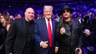 UFC president Dana White hails Donald Trump on winning US elections second time, says, 'This is karma, happens when machine comes after you' Dana White, Donald Trump and Kid Rock in the frame