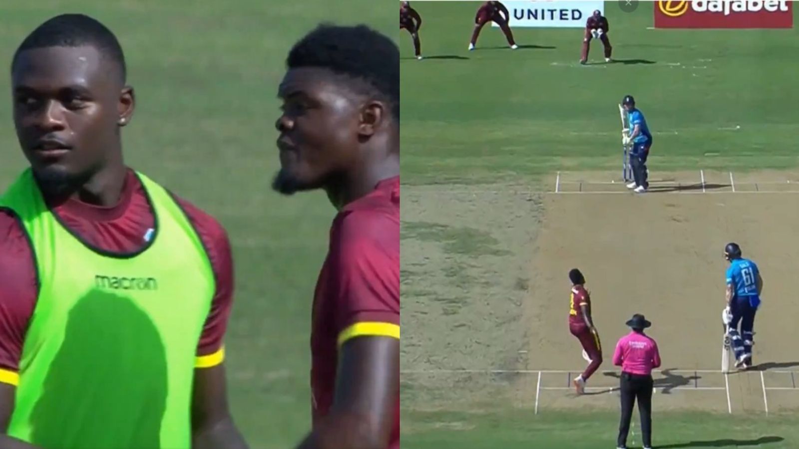 WATCH: West Indies cricketer leaves field after a heated argument with captain during live match against England WI vs ENG