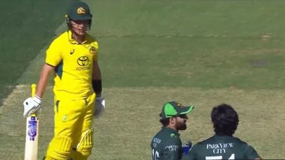 Mohammad Rizwan waste review on Adam Zampa's suggestion, Australian spinner trolls Pakistan captain for 'appealing on everything' Mohammad Rizwan asking Adam Zampa to take review