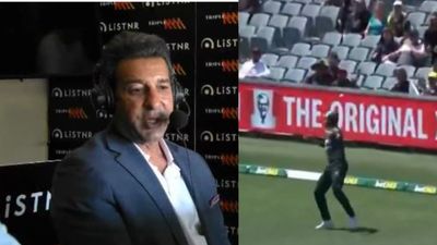 Watch: Shaheen Afridi drops a dolly right after Wasim Akram says 'never trust Pakistani fielders' during 2nd ODI against Australia Shaheen Afridi drops a dolly right after Wasim Akram says 'never trust Pakistani fielders' during 2nd ODI against Australia