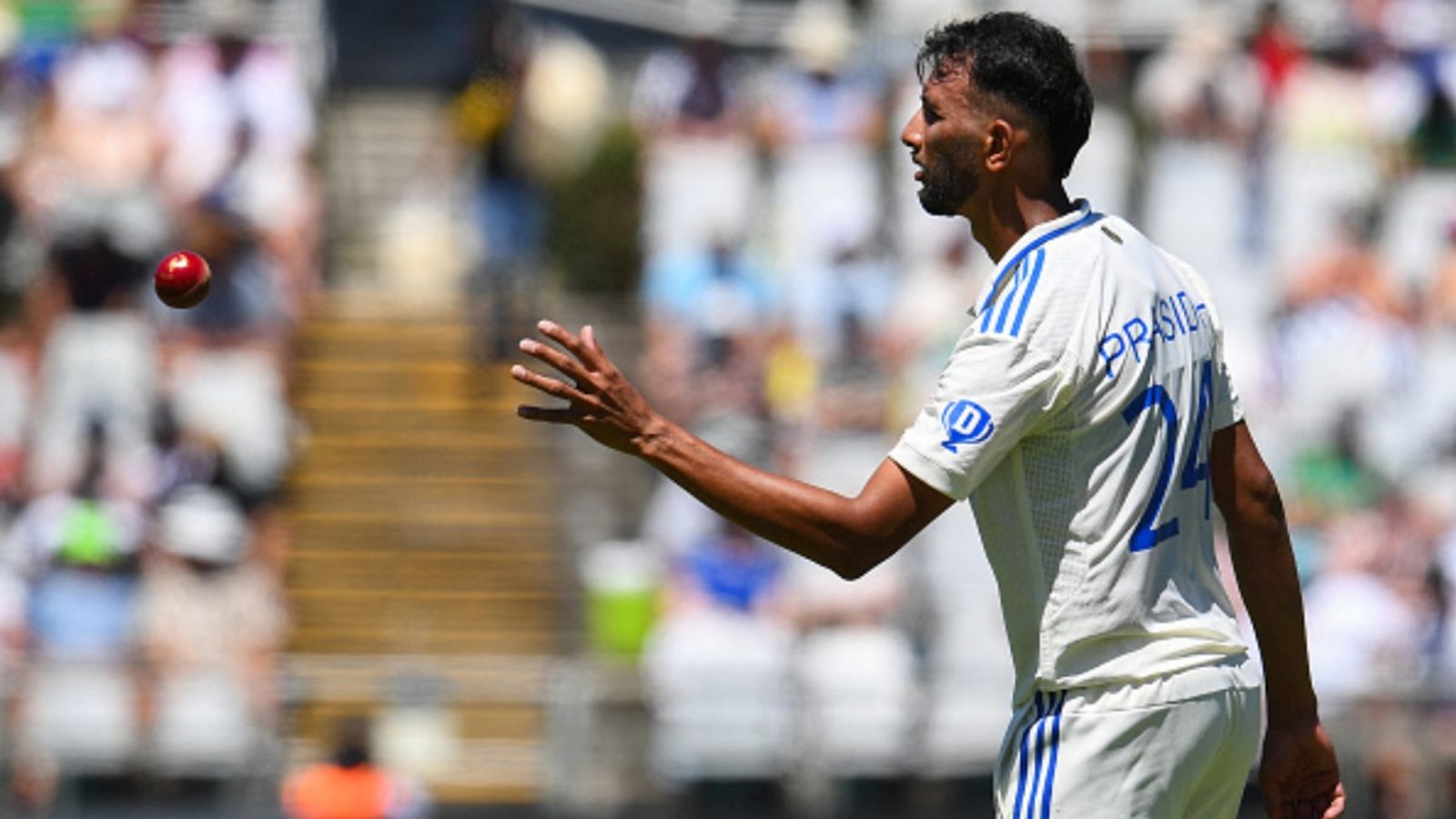 Watch: Praisdh Krishna involves in fresh 'new ball' drama, loses cool after umpire turns down request during India A vs Australia A clash Prasidh Krishna in frame