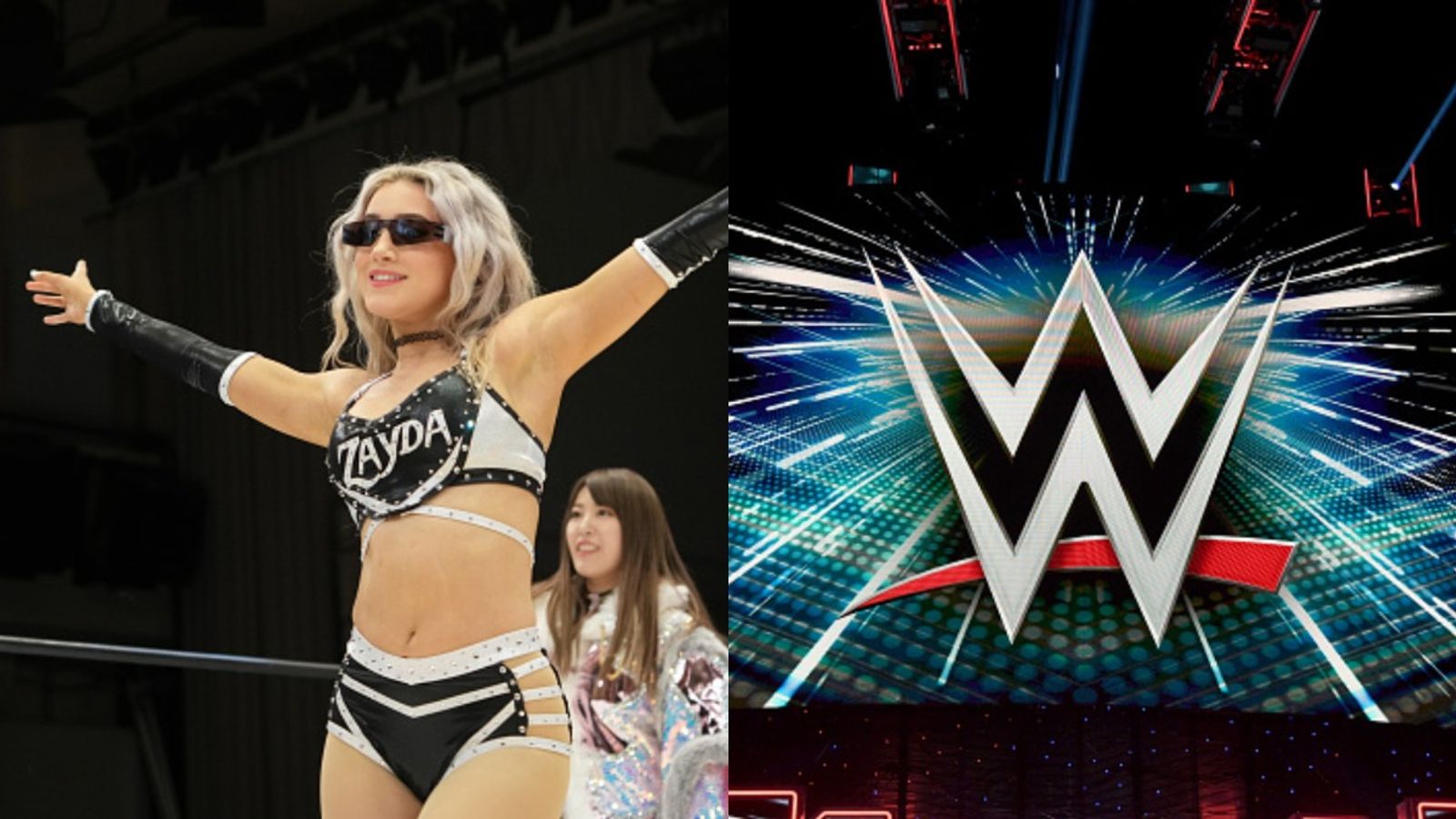 WWE reveals three Indie talents signed to their WWE program, know details Jayda Steel and WWE logo in the frame