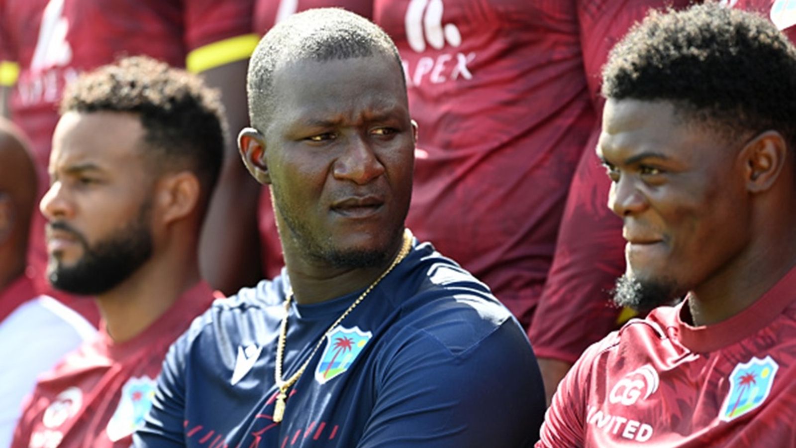 West Indies announce squad for first two T20Is against England; suspended Joseph's replacement named while big guns return West Indies coach Daren Sammy sits for a team photo alongside Alzarri Joseph ahead of the 3rd ODI between the West Indies and England at Kensington Oval on November 06, 2024 in Bridgetown, Barbados.
