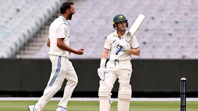 Watch: Prasidh Krishna makes Australia's opening spot contenders look clueless in run chase, dismisses both for golden ducks Prasidh Krishna, Marcus Harris