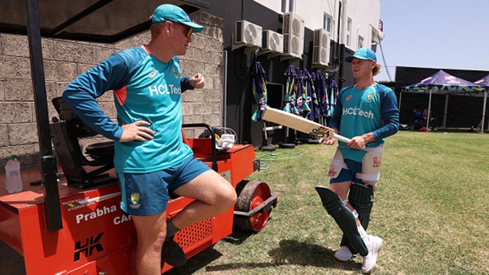 'Everyone thinks he may be the finished article, but...': Australia head coach defends out-of-form batter after 2 low scores vs Pakistan Australian coach Andrew McDonald speaks with Jake Fraser-McGurk of Australia looks on during a net session as part of the ICC Men's T20 Cricket World Cup 2024.