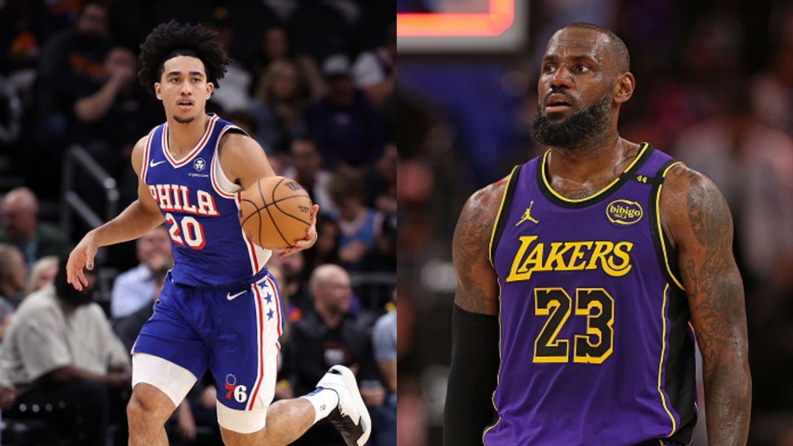 LeBron James encourages Sixers rookie Jared McCain after dominant Lakers win NBA, NBA 2024, NBA news, National Basketball Association, Jared McCain, LeBron James