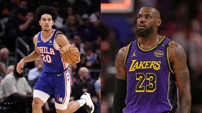 LeBron James encourages Sixers rookie Jared McCain after dominant Lakers win NBA, NBA 2024, NBA news, National Basketball Association, Jared McCain, LeBron James