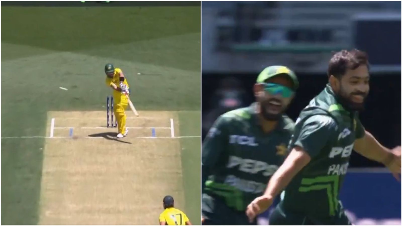 Watch: Haris Rauf makes Glenn Maxwell his bunny, outfoxes him in third consecutive ODI Haris Rauf celebrates Glenn Maxwell in the third ODI at Perth Stadium on November 10.