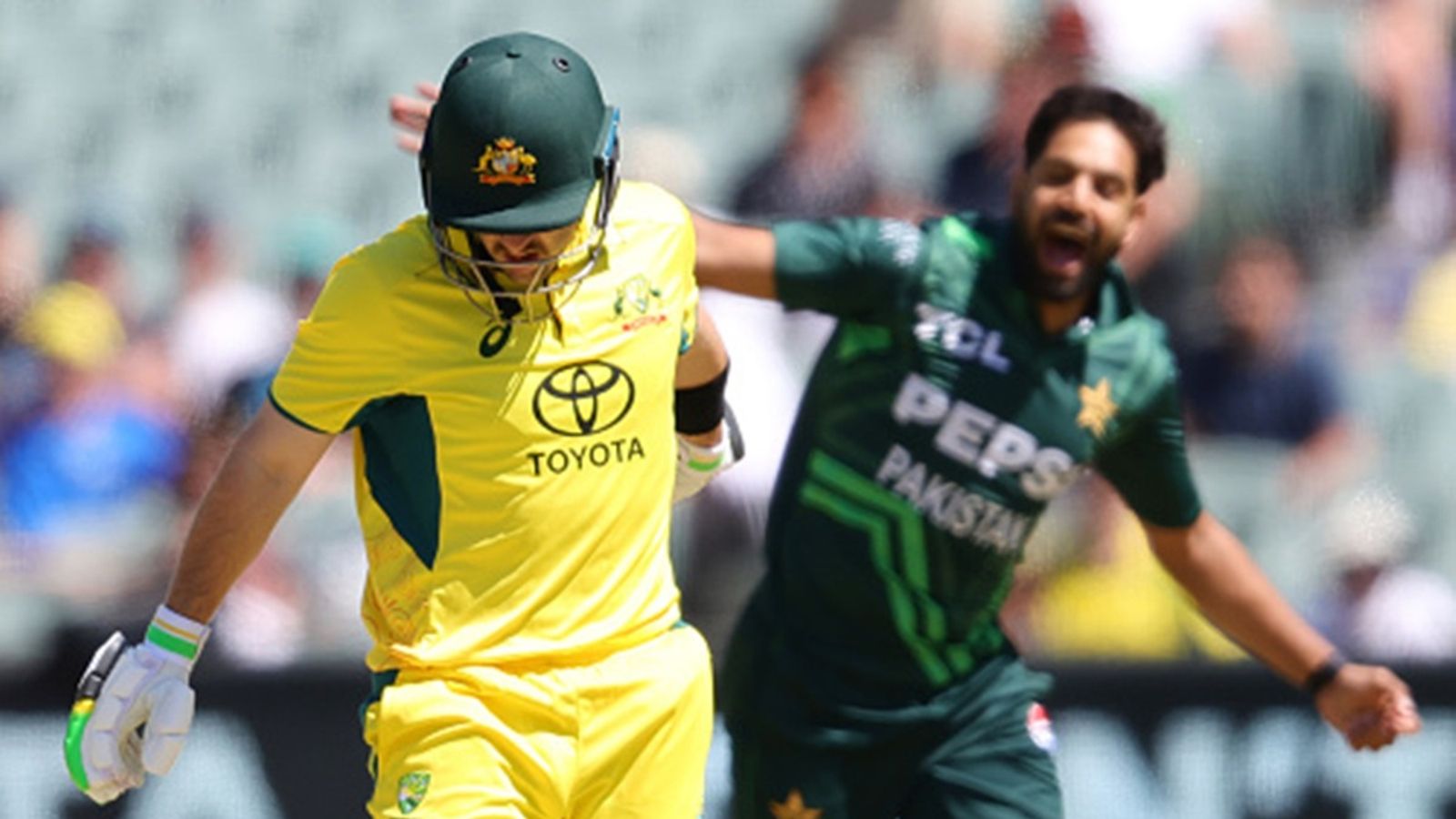'That's above my pay grade': Australia's new T20I captain Josh Inglis on senior players missing from home series against Pakistan Josh Inglis of Australia out for 18 runs bowled Haris Rauf of Pakistan caught Mohammad Rizwan of Pakistan during game two of the Men's ODI series at Adelaide Oval on November 08, 2024.