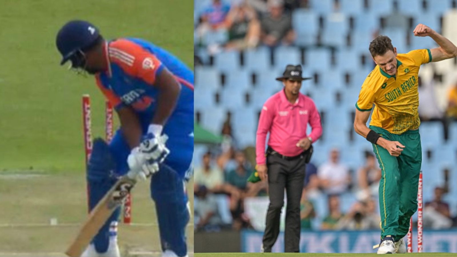 Watch: Sanju Samson bags embarrassing record after Marco Jansen cleans up his stumps on duck during IND vs SA 3rd T20I Watch: Sanju Samson bags embarrassing record after Marco Jansen cleans up his stumps on duck during IND vs SA 3rd T20I