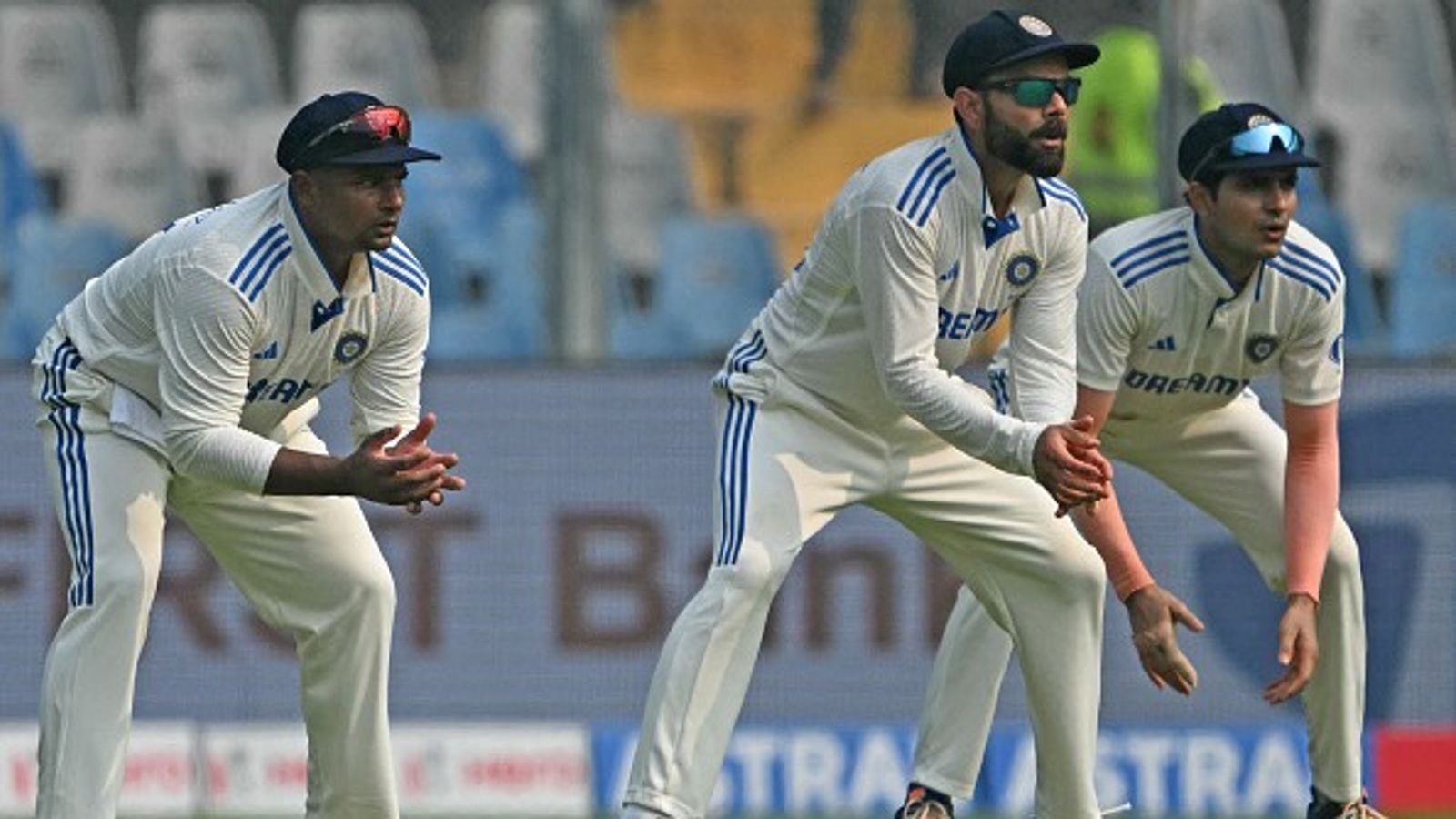 Massive injury scare for Team India ahead of Border-Gavaskar Trophy, star player takes blow on elbow days before Perth Test against Australia (L-R) India's Sarfaraz Khan, Virat Kohli and Shubman Gill in this frame