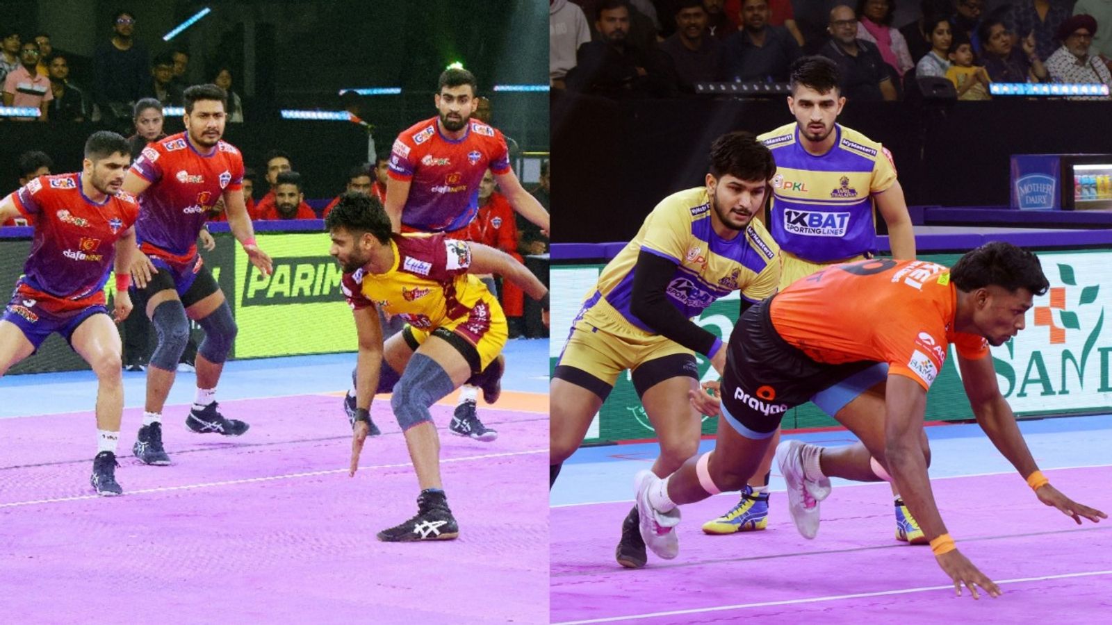Pro Kabaddi League 2024: U Mumba fend off late challenge from Tamil Thalaivas; UP Yoddhas beat Telugu Titans to register 1st win in five matches Pro Kabaddi League 2024: U Mumba fend off late challenge from Tamil Thalaivas; UP Yoddhas beat Telugu Titans to register 1st win in five matches