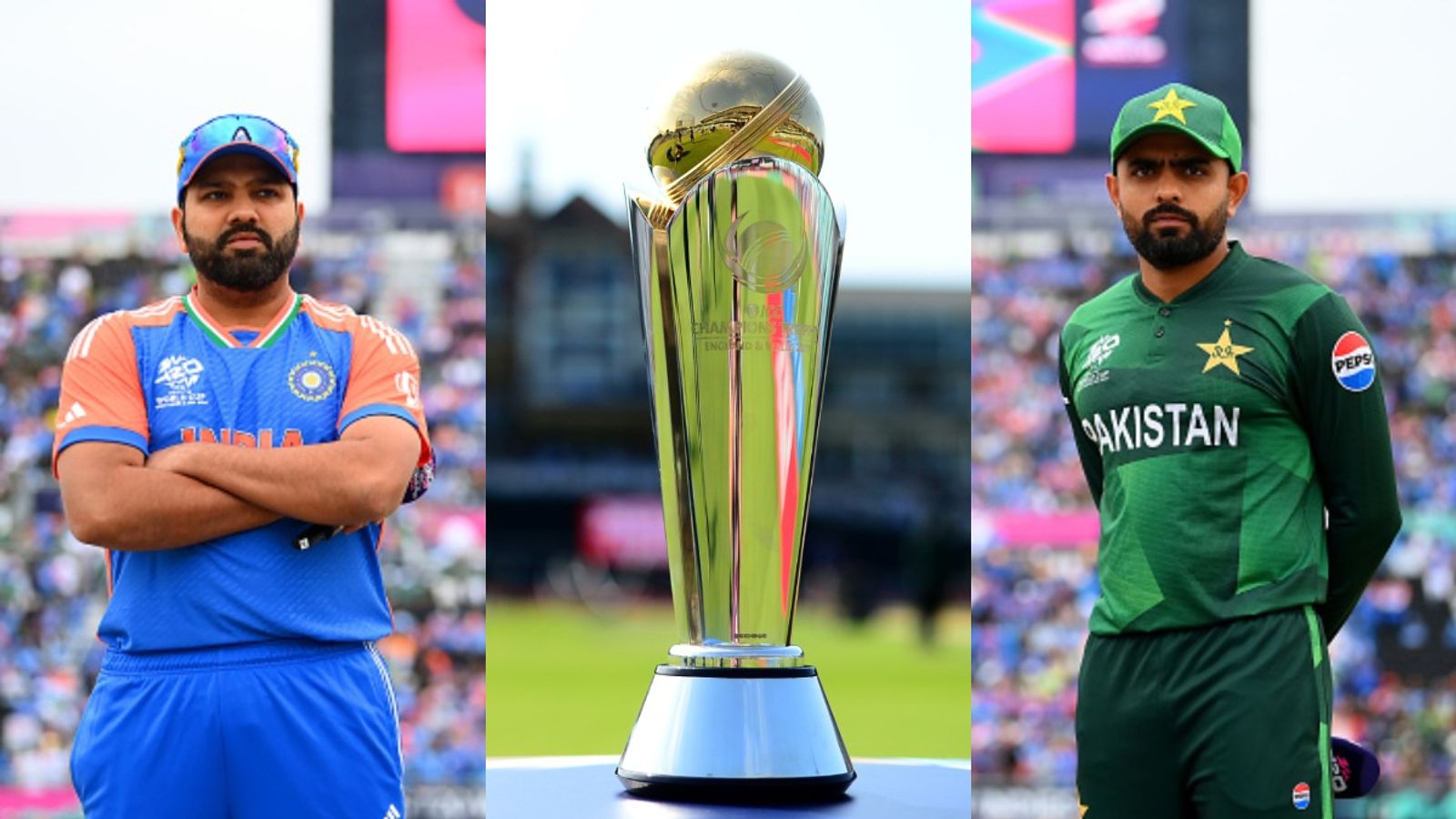 'Strange having a trophy...': Pakistan legend raises concerns over Champions Trophy tour amid schedule uncertainty Rohit Sharma and Babar Azam with Champions Trophy