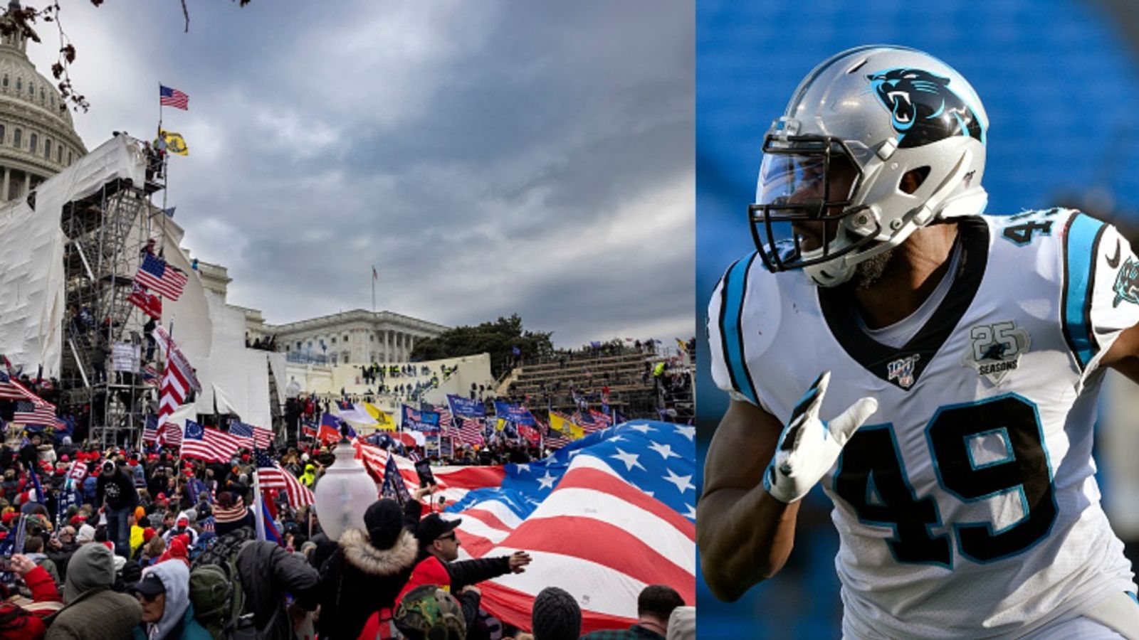 Former Detriot Lions draft charged and arrested in connection with January 6 US Capitol attack US Capitol attack
