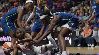 15 years career, Two Time WNBA Champion, Eight Time all star named to 2025 Women’s Basketball Hall of Fame WNBA game in the frame