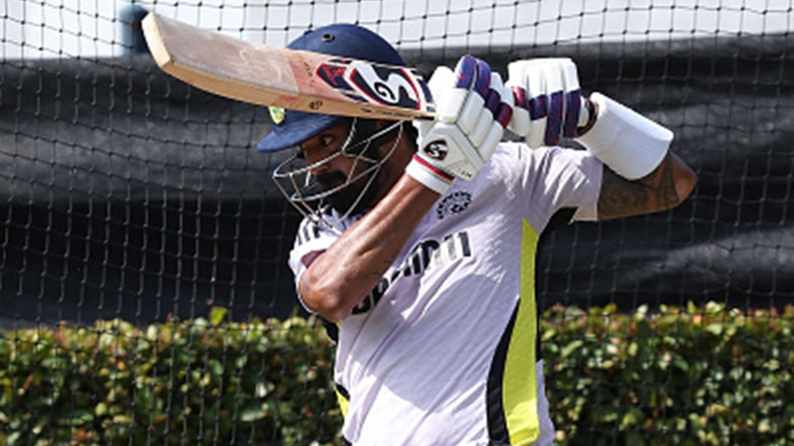 Good news for Team India! KL Rahul back in nets after copping a blow to elbow during Day 1 of Perth match simulations KL Rahul of India bats in the nets during an India Test squad training session at WACA Ground on November 13, 2024 in Perth, Australia.