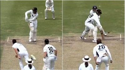 Watch: Australia all-rounder takes body blows like Pujara, bats with one hand like Graeme Smith despite injury in domestic cricket Ashton Agar
