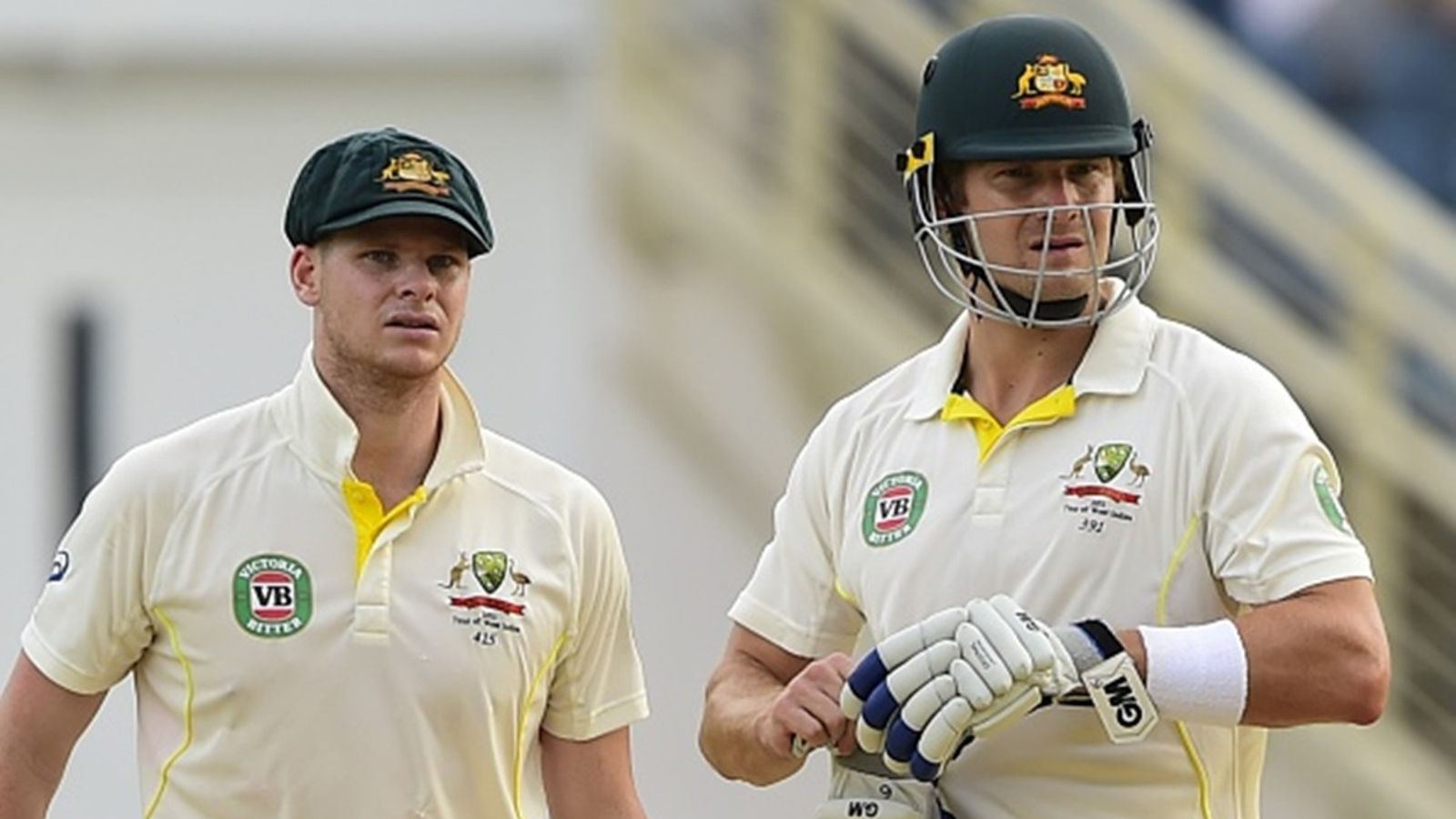 'Steve wanted to open... his game and technique was a little bit off': Shane Watson explains why Australia lost faith in Smith as opener ahead of Border-Gavaskar Trophy Steve Smith and Shane Watson of Australia wait for a decision on the first day of the second Test against West Indies, June 11, 2015 at Sabina Park in Kingston, Jamaica.