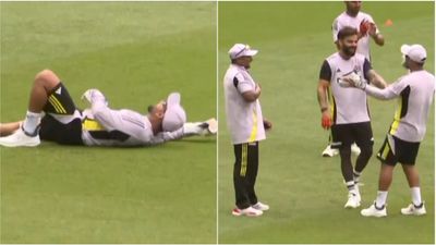 Watch: Virat Kohli, Rishabh Pant left in splits as Sarfaraz Khan takes an awkward catch in slip cordon ahead of Perth Test Sarfaraz Khan, Virat Kohli, Rishabh Pant