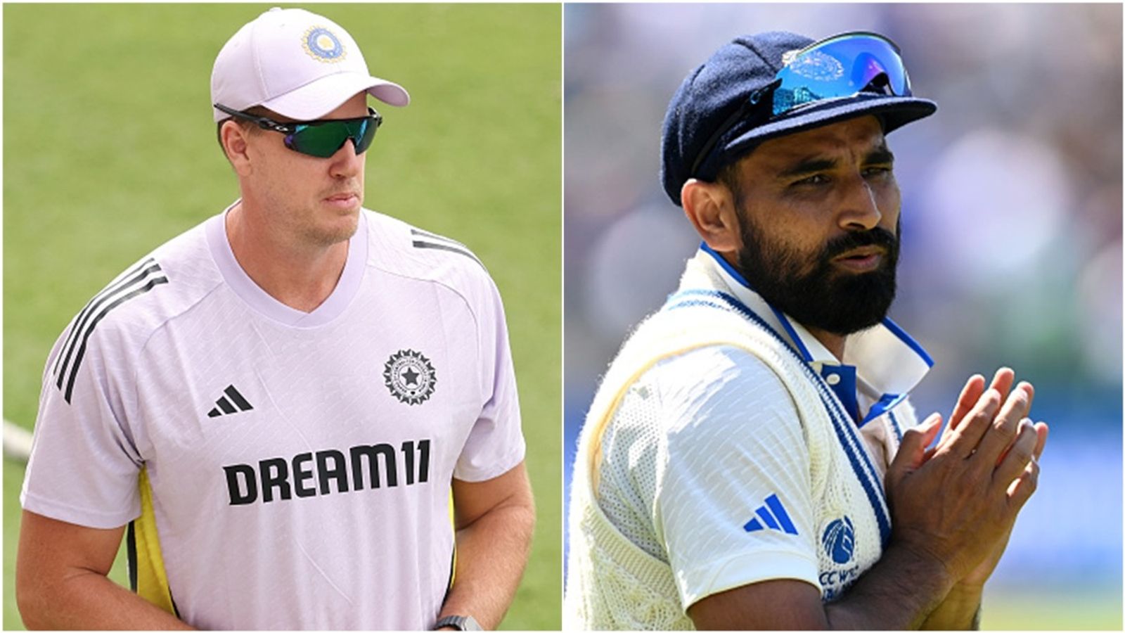 'He's been out of the game for almost a year. We need...': Bowling coach Morne Morkel on Mohammed Shami's chances of playing in Border-Gavaskar Trophy India's bowling coach Morne Morkel; Mohammed Shami in action.