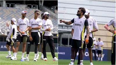 Watch: Virat Kohli doesn't go easy on teammate requesting 'thoda easy rakho' during fielding drill ahead of Perth Test Virat Kohli, Yashasvi Jaiswal, Prasidh Krishna, KL Rahul