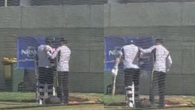 Jasprit Bumrah gives India another injury scare ahead of Border-Gavaskar Trophy, groans in pain after suffering blow on shoulder; Watch video Jasprit Bumrah gives India another injury scare ahead of Border-Gavaskar Trophy, groans in pain after suffering blow on shoulder