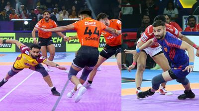 Pro Kabaddi League 2024: Dabang Delhi vs Gujarat Giants clash ends up in a nerve-wracking tie; Telugu Titans survive U Mumba scare Pro Kabaddi Leagu 2024: Dabang Delhi vs Gujarat Giants clash ends up in a nerve-wracking tie; Telugu Titans survive U Mumba scare