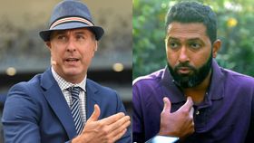 Michael Vaughan and Wasim Jaffer Michael Vaughan and Wasim Jaffer
