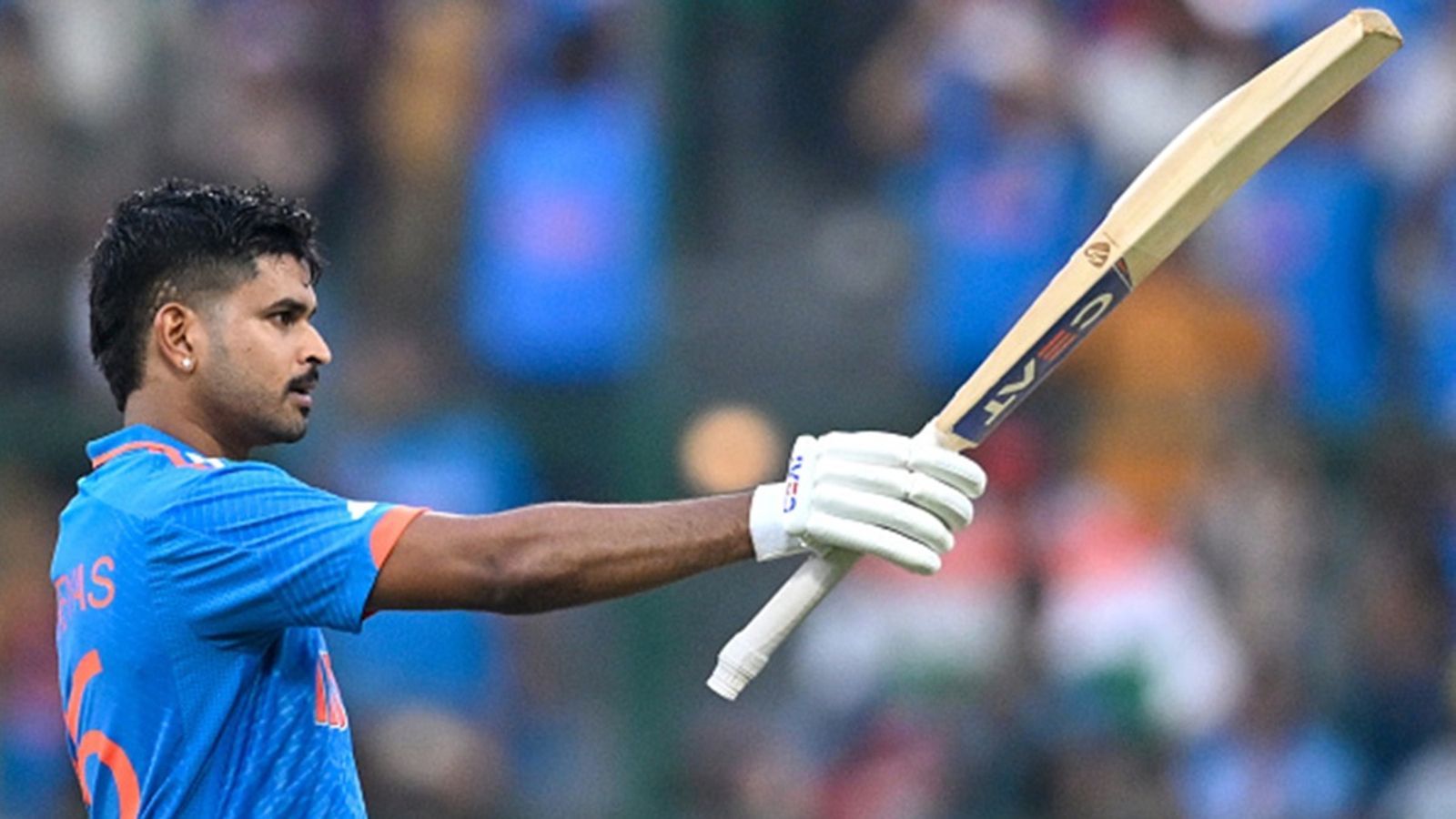 Shreyas Iyer sends message to IPL franchises on eve of mega auction with unbeaten 57-ball 130 vs Goa side featuring Arjun Tendulkar India's Shreyas Iyer celebrates after scoring a century (100 runs) during the 2023 ICC Men's Cricket World Cup ODI match against Netherlands at the M. Chinnaswamy Stadium in Bengaluru on November 12, 2023.