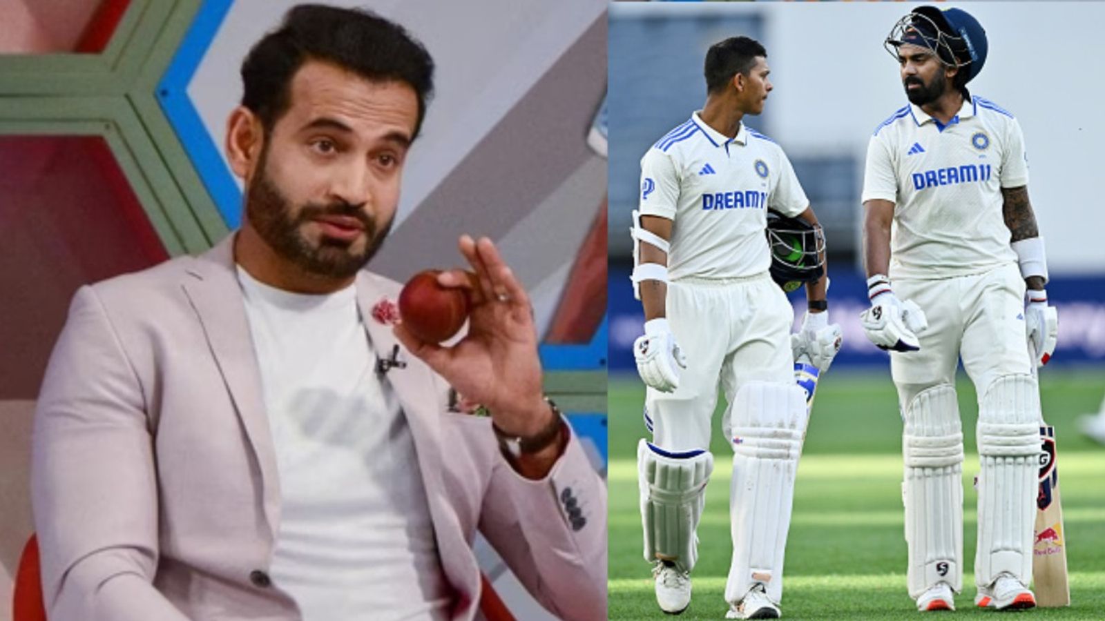 'Itna jaldi to meri wife ka mood bhi change nahi hota jitni jaldi...': Irfan Pathan comes up with cheeky social media post amidst India vs Australia Perth Test From Left: India's Irfan Pathan and KL Rahul-Yashavi Jaiswal