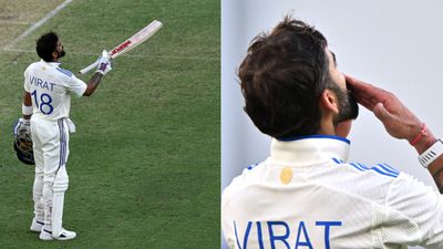 IND vs AUS: Virat Kohli's flying kiss to wife Anushka Sharma after 30th Test ton in Perth breaks internet - WATCH Virat Kohli in frame