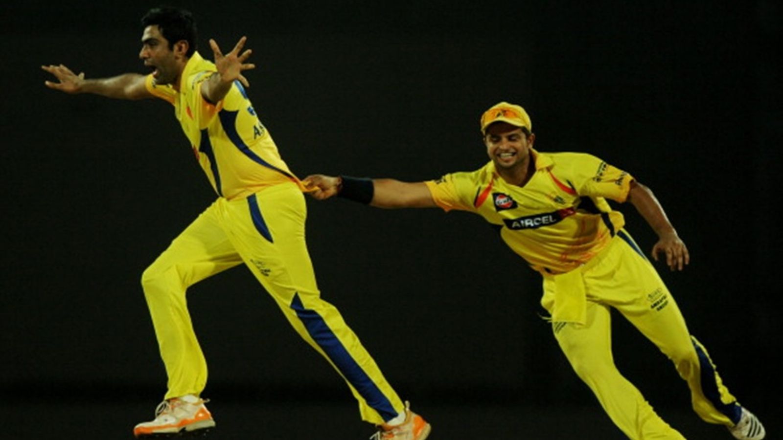 'CSK fought for me during bidding war like they did in 2011': Emotional R Ashwin thanks CSK for his homecoming after a decade R Ashwin celebrates a wicket with Suresh Raina.