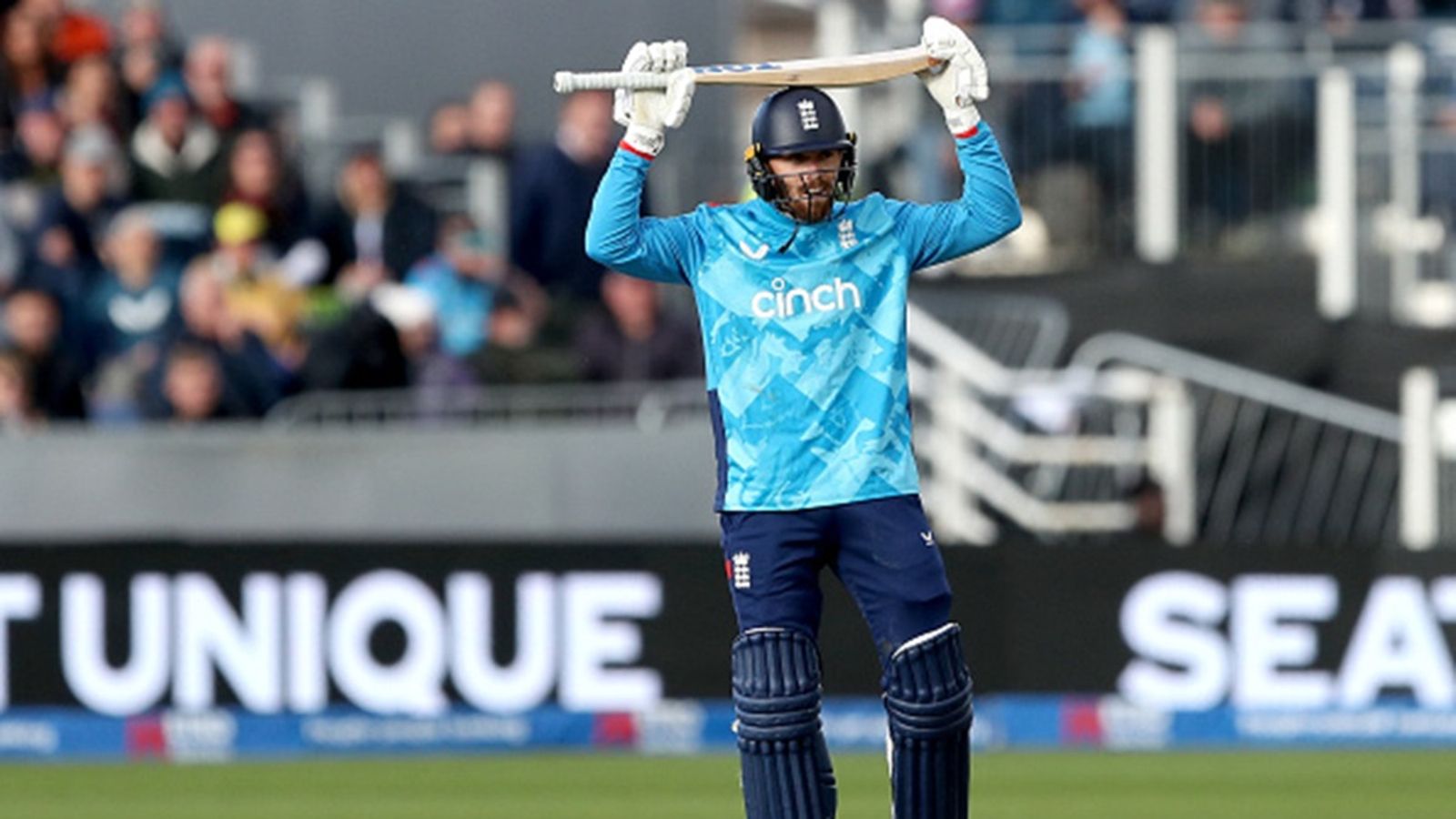 Roped in by RCB for Rs 11.5 crore by RCB, Phil Salt dismissed by Mohammad Amir for two-ball duck in T10 League England's Phil Salt reacts to losing his wicket during at Chester-le-Street in County Durham.