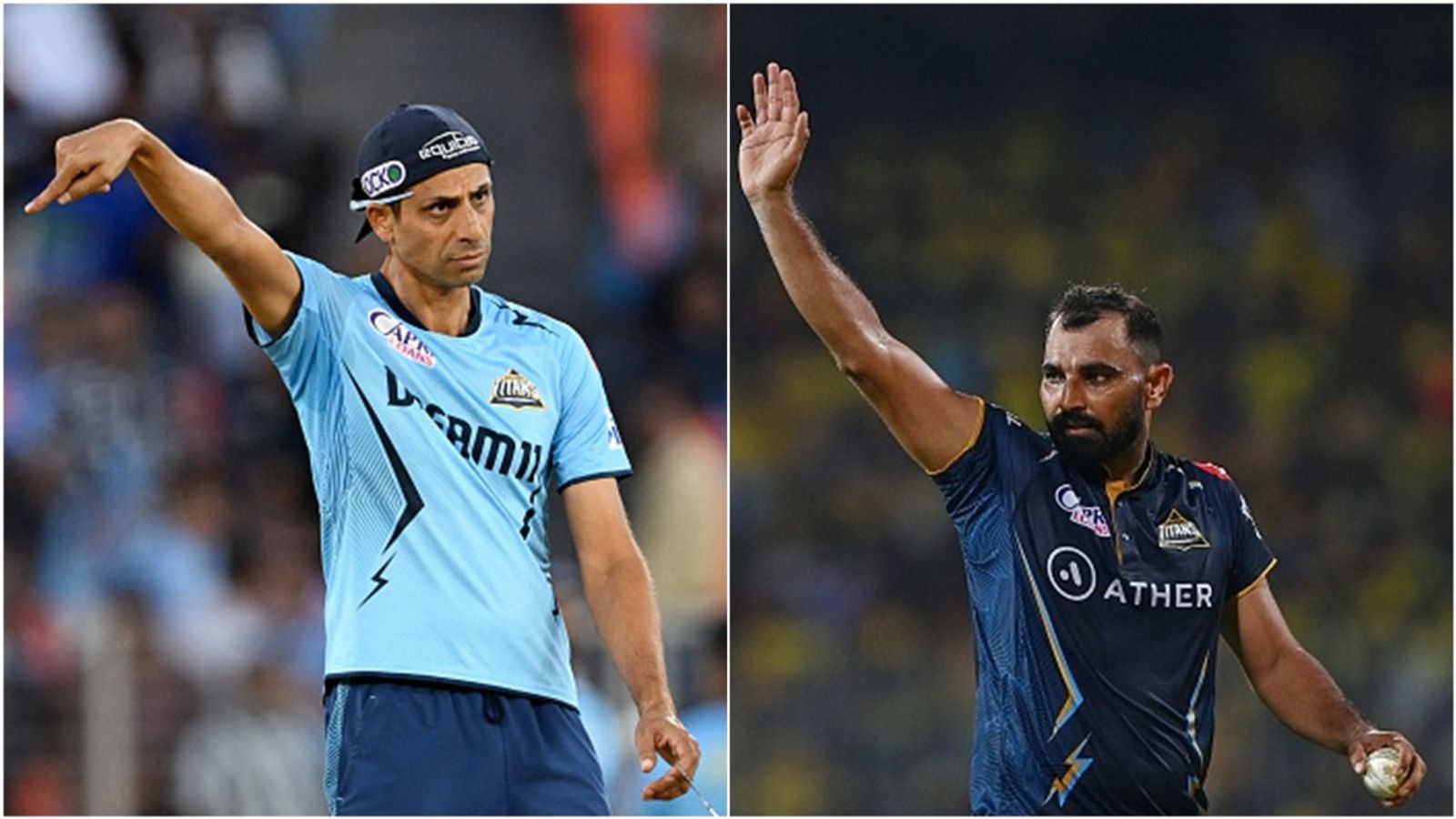 'He was part of our retention also but...': Ashish Nehra explains why Gujarat Titans did not use RTM card for star pacer Mohammed Shami Gujarat Titans head coach Ashish Nehra; former GT pacer Mohammed Shami.