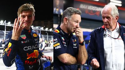Red Bull responds to F1 2024 Champion Max Verstappen's claim of winning the Championship sooner at Mclaren and Ferrari too Max Verstappen and Top Brass of Red Bull in the frame